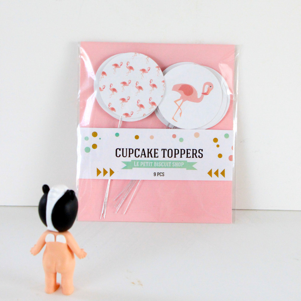Cupcake topper motif flamant rose deco Blog deco design Joli Place
