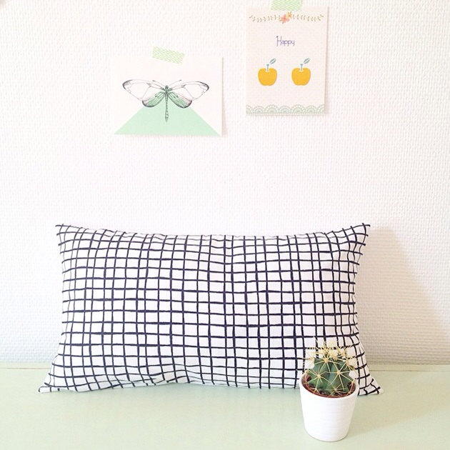 déco motif quadrillage