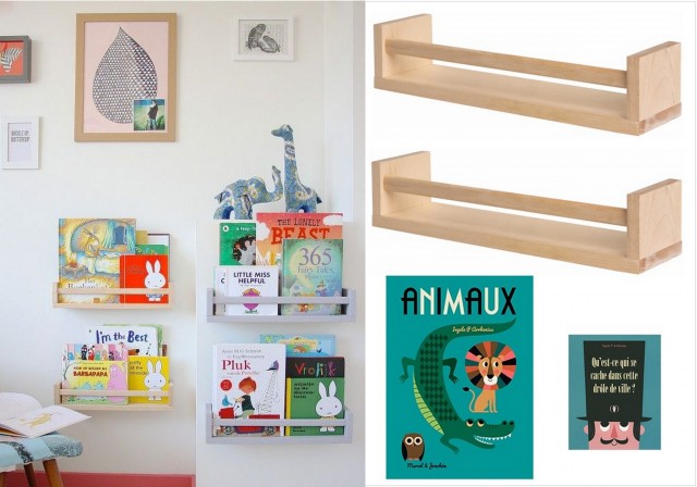 idee deco enfant DIY bibliotheque rangement livres