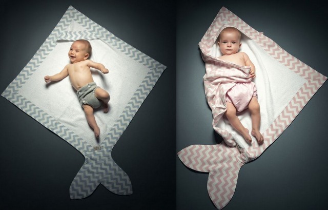 Cape de bain bébé