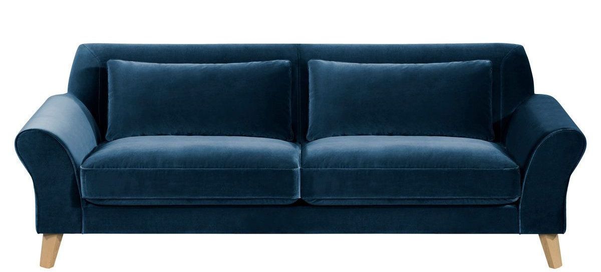 canape-velours-bleu-marine-pas-cher
