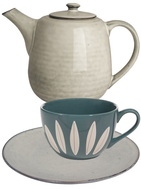vaisselle petit déjeuner vintage