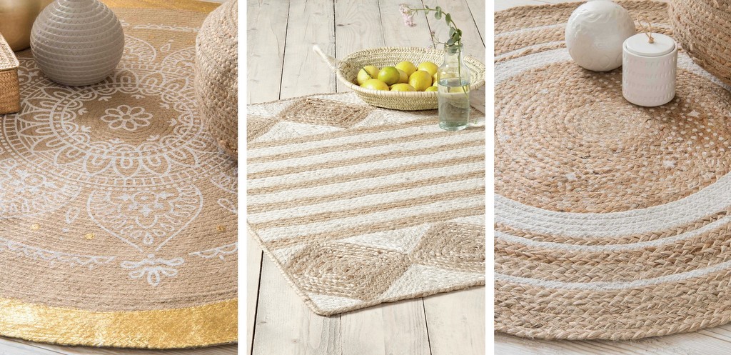tapis bohème en jute