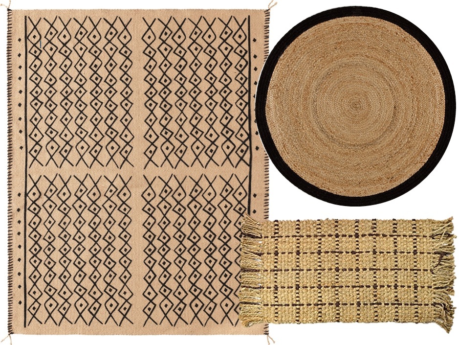 tapis bohème en jute