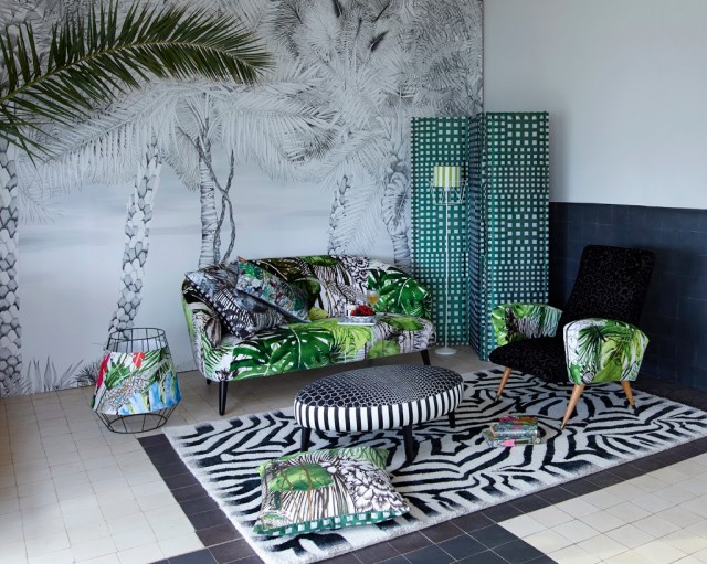 Deco style neo tropical jungle Christian Lacroix Tendance 2014 tropicool Tendance déco 204 : le style néo tropical