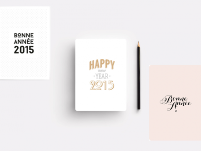 carte de voeux postale 2015 originale createur