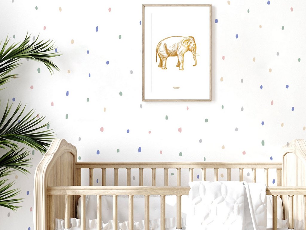 stickers pois chambre enfant