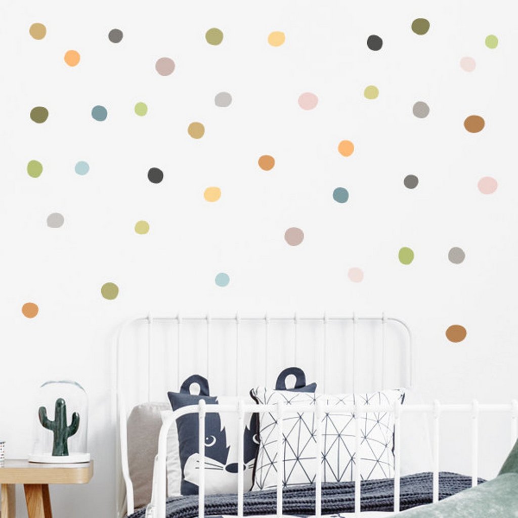 stickers pois chambre enfant