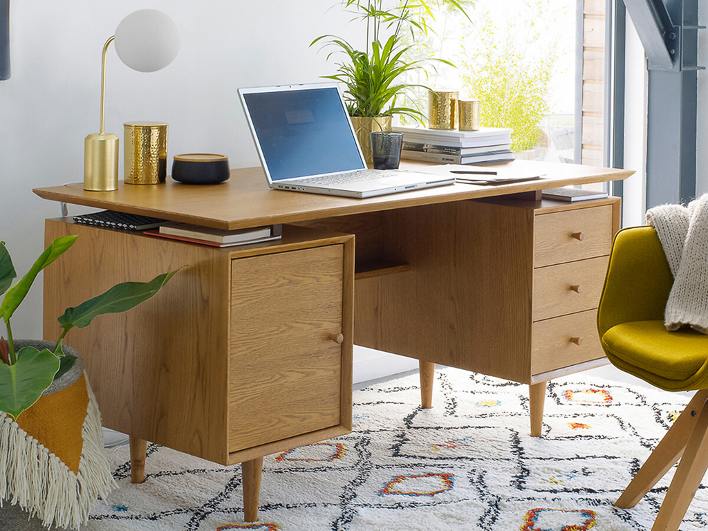 bureau vintage années 50 60