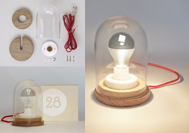 Lampe sous cloche