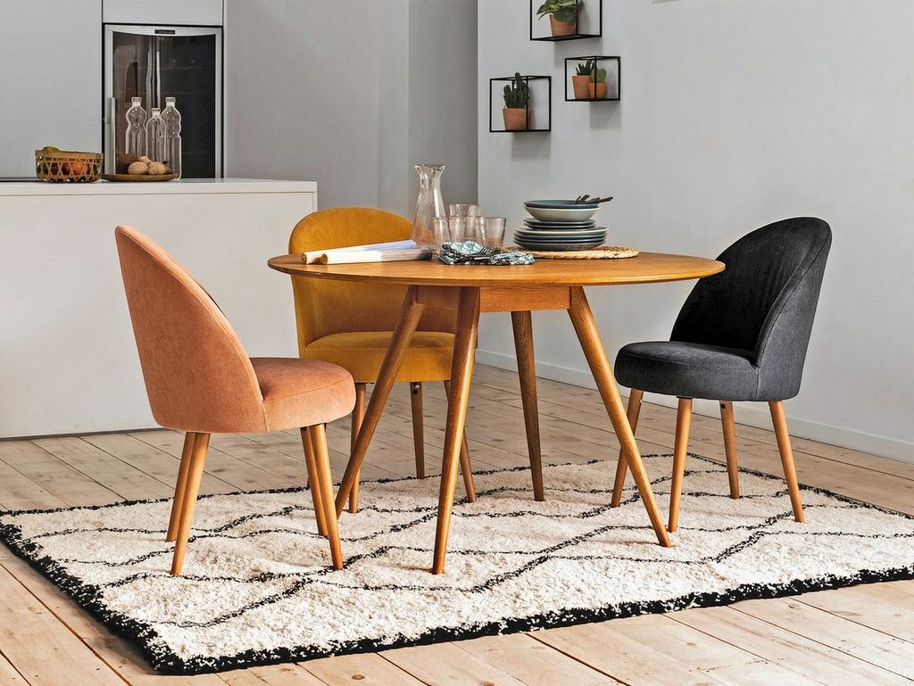 table ronde vintage années 60