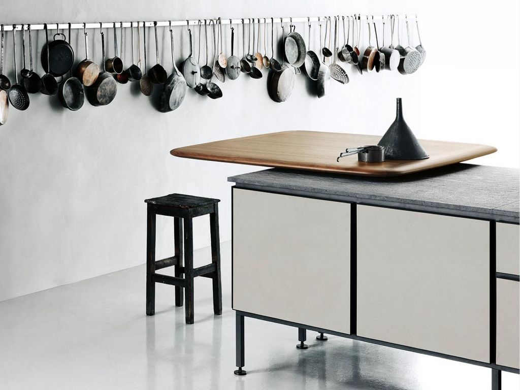 Cuisine design table intégrée