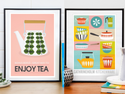 Affiche scandinave vintage