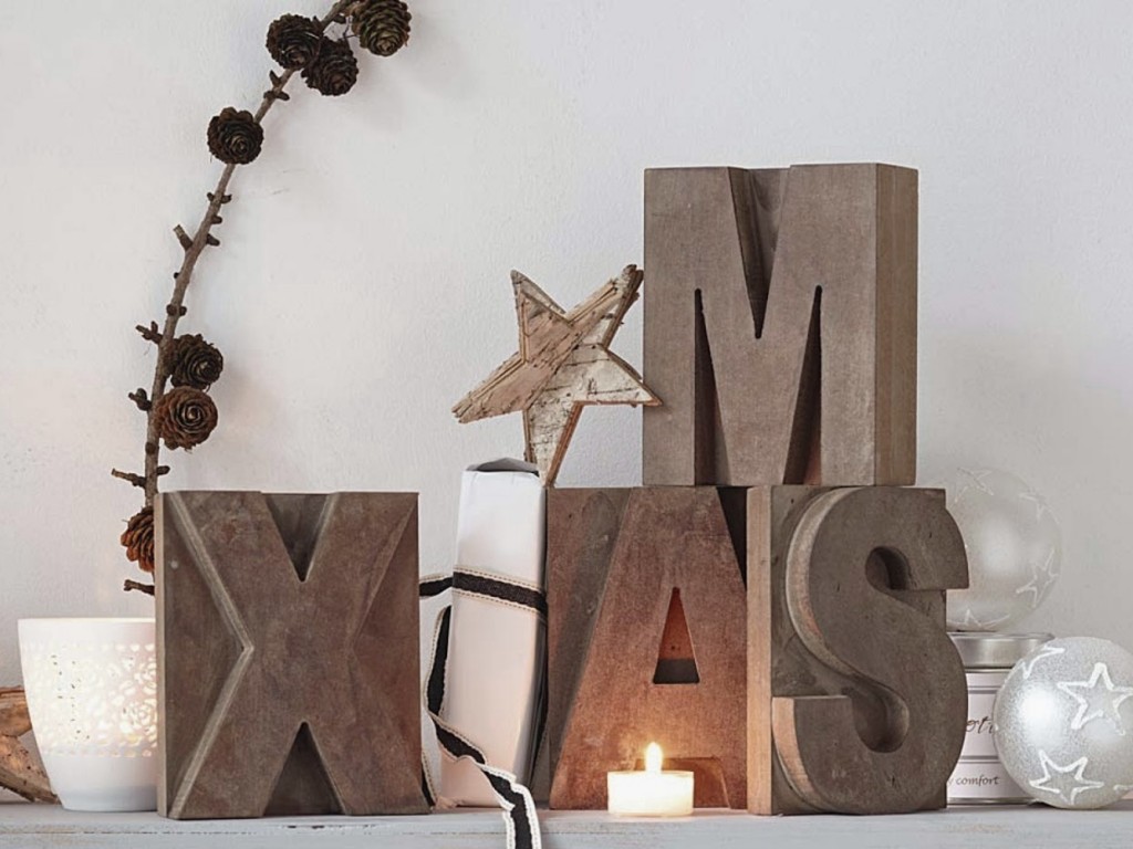 déco noël en bois