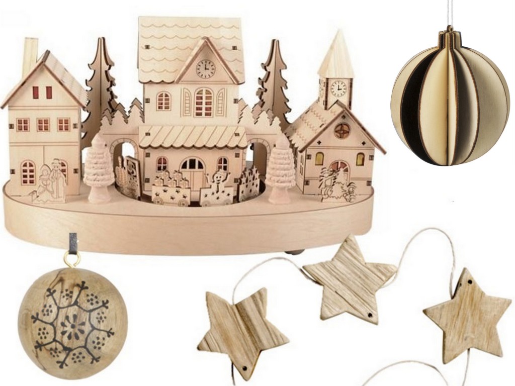 decoration de noel en bois