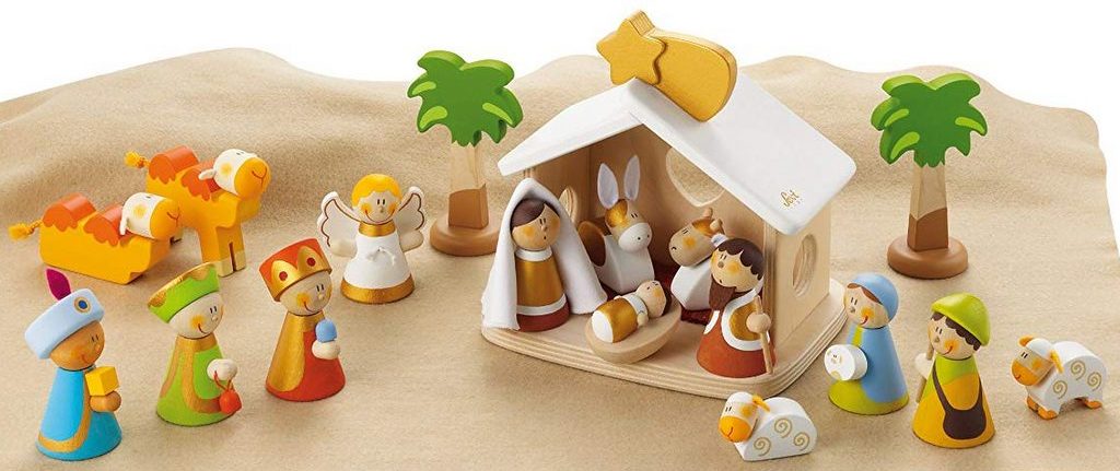 Crèche de Noël en bois