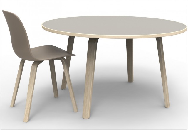 Table et chaise design grises