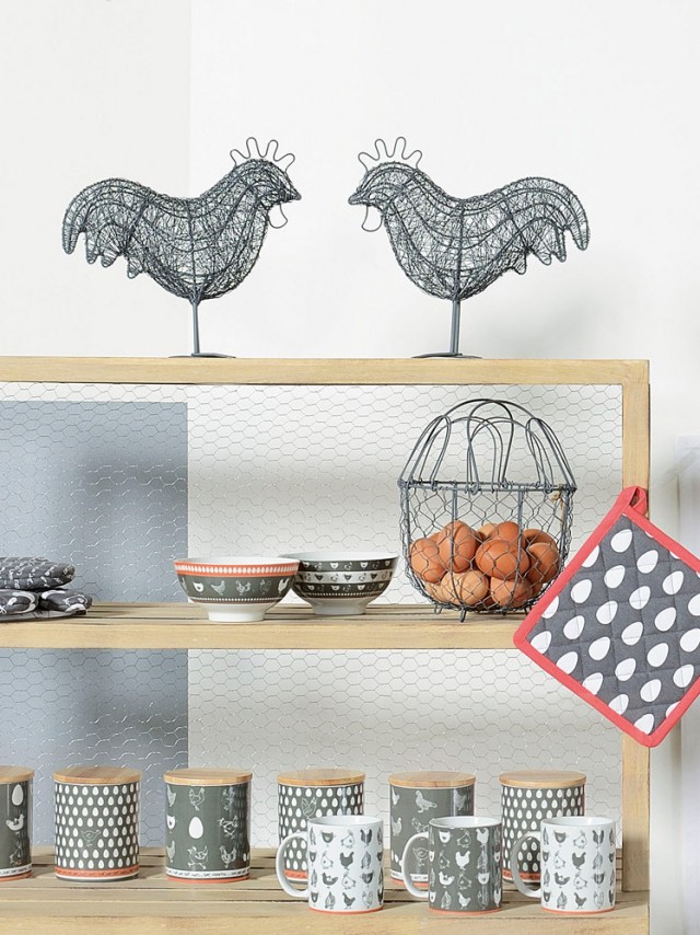 Déco motif poules