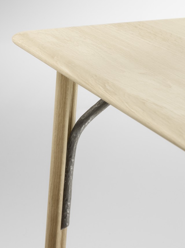 Table et banc en bois massif Alki