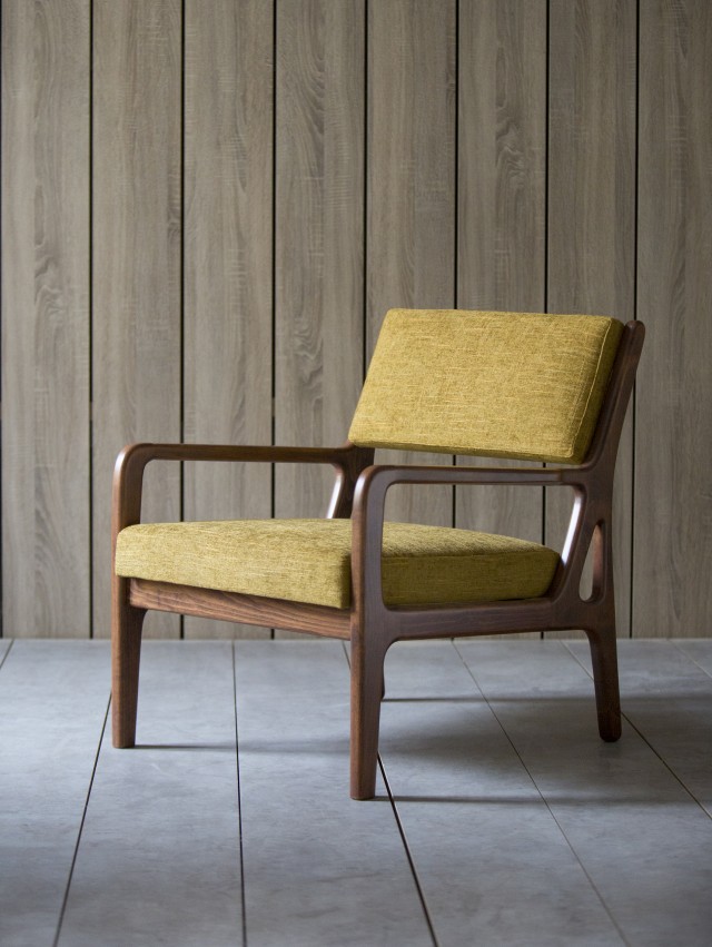 Fauteuil jaune vintage 