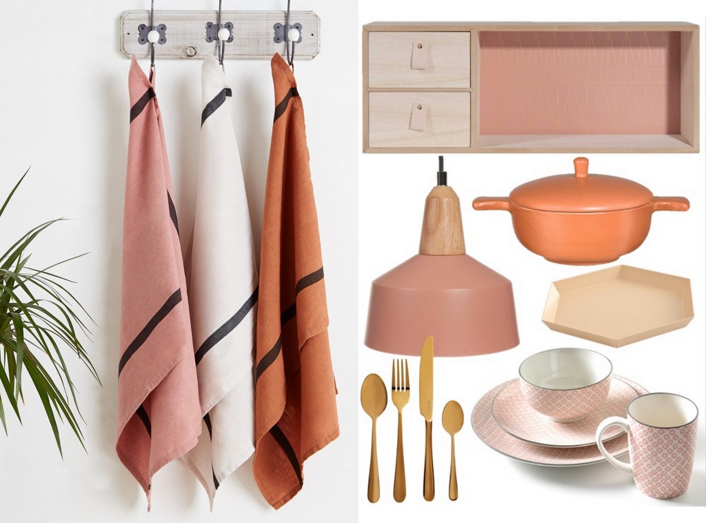 Déco cuisine blush