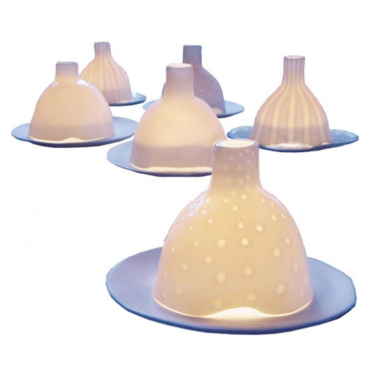 Photophore en porcelaine