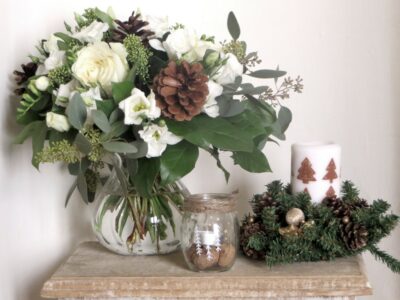 idée déco bouquet table de Noël