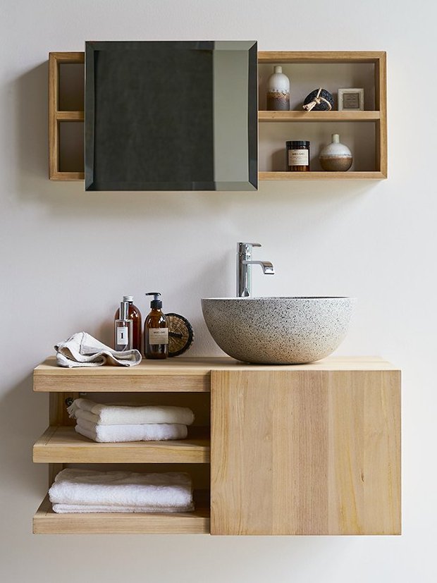 meuble vasque en bois design