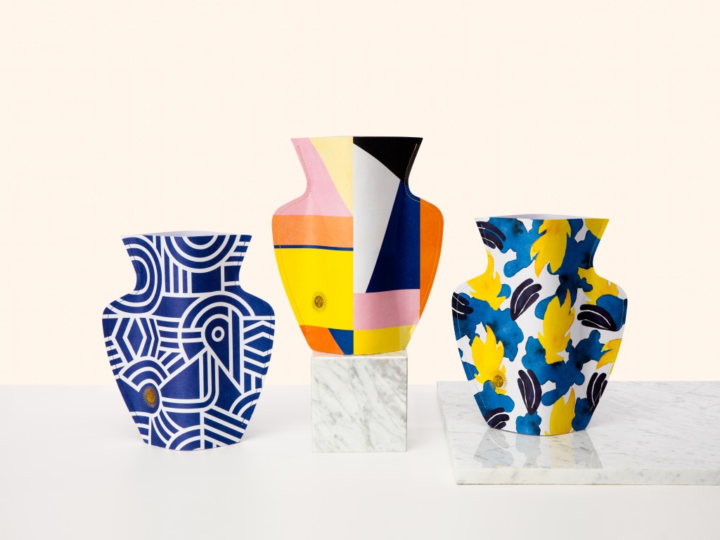 vase en papier