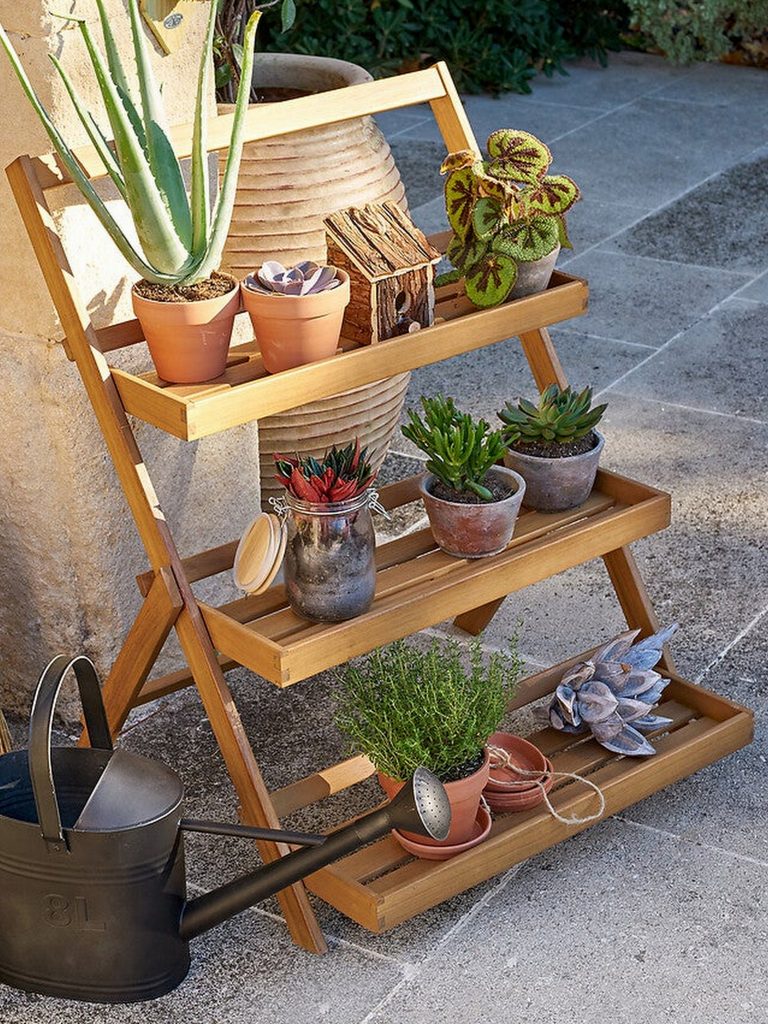etagere pour plantes pliante