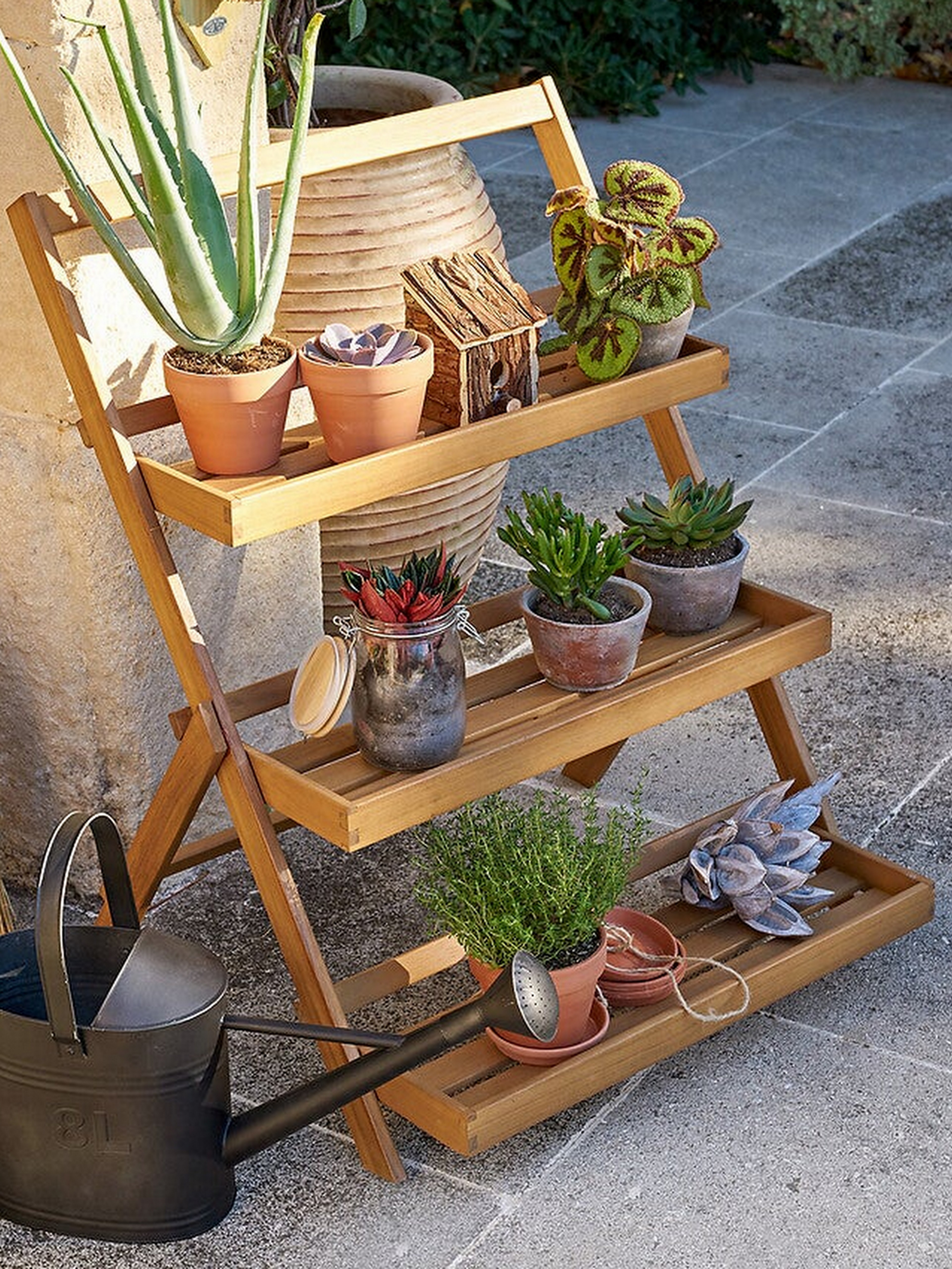 etagere pour plantes pliante