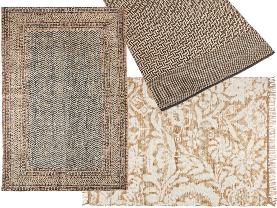 tapis bohème en jute