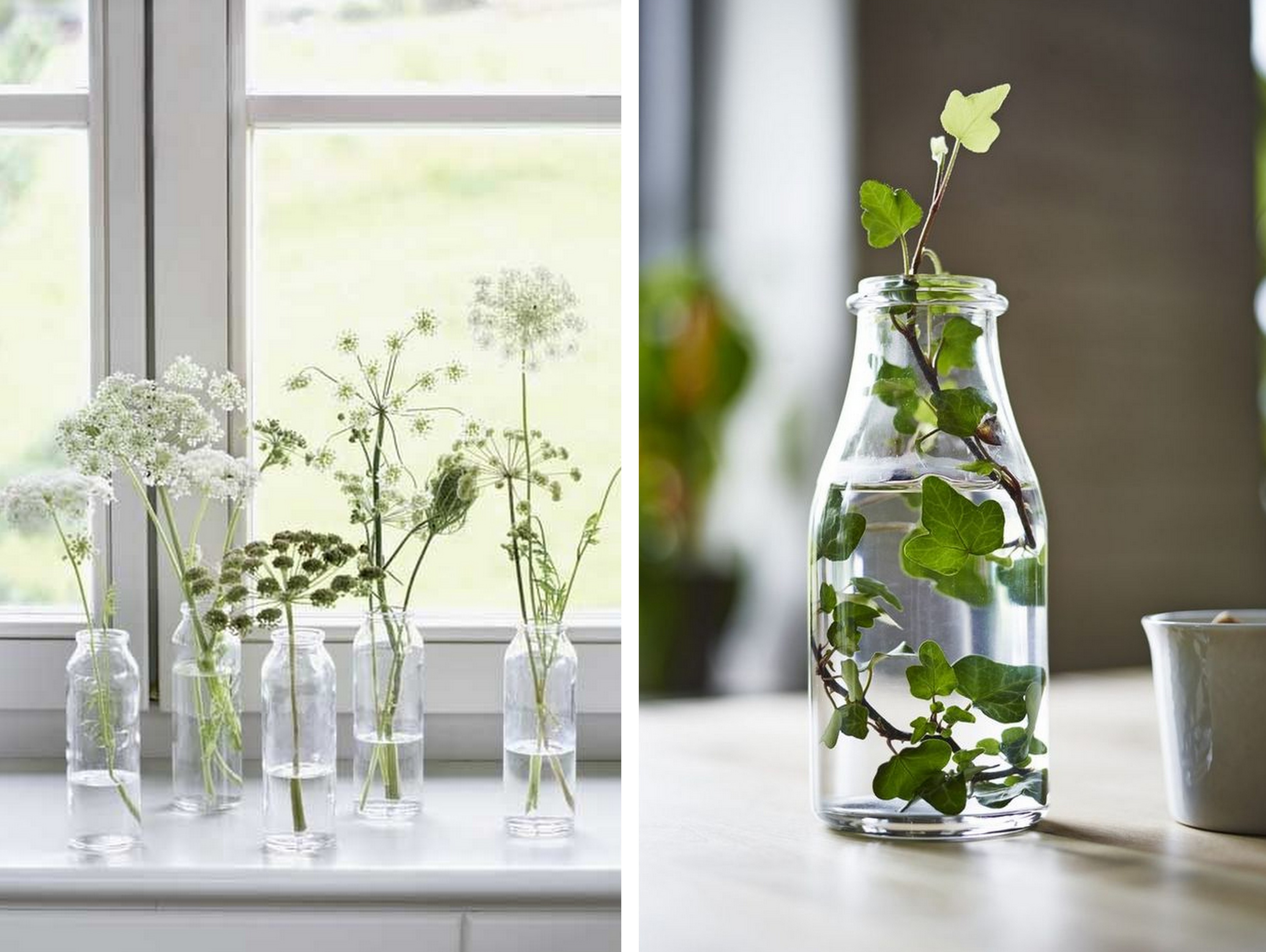 bouteille recyclée en vase