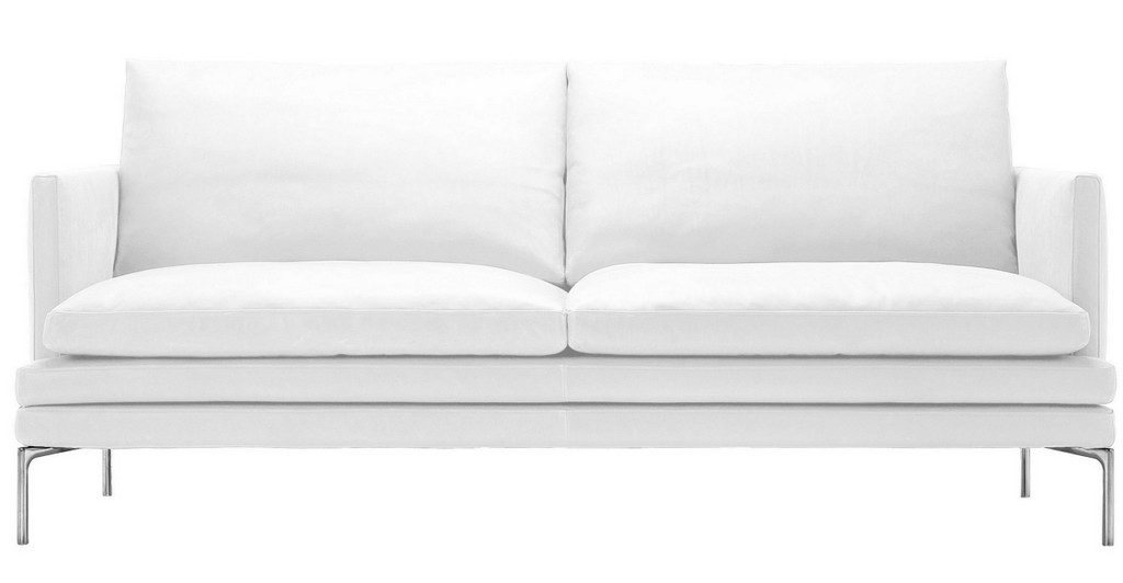 Un salon avec un canapé blanc - Joli Place
