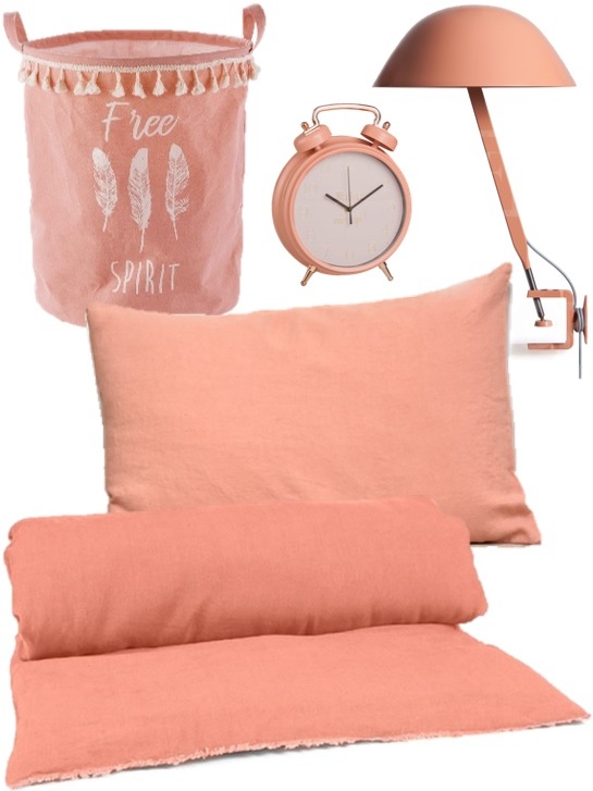 déco rose pêche