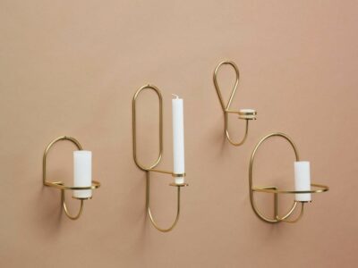 bougeoir design en laiton