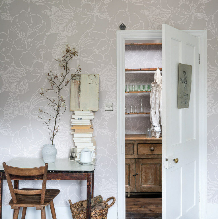 papier peint fleuri