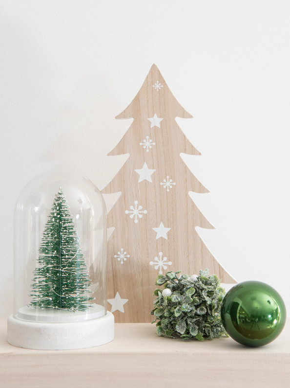 deco sapin sous cloche