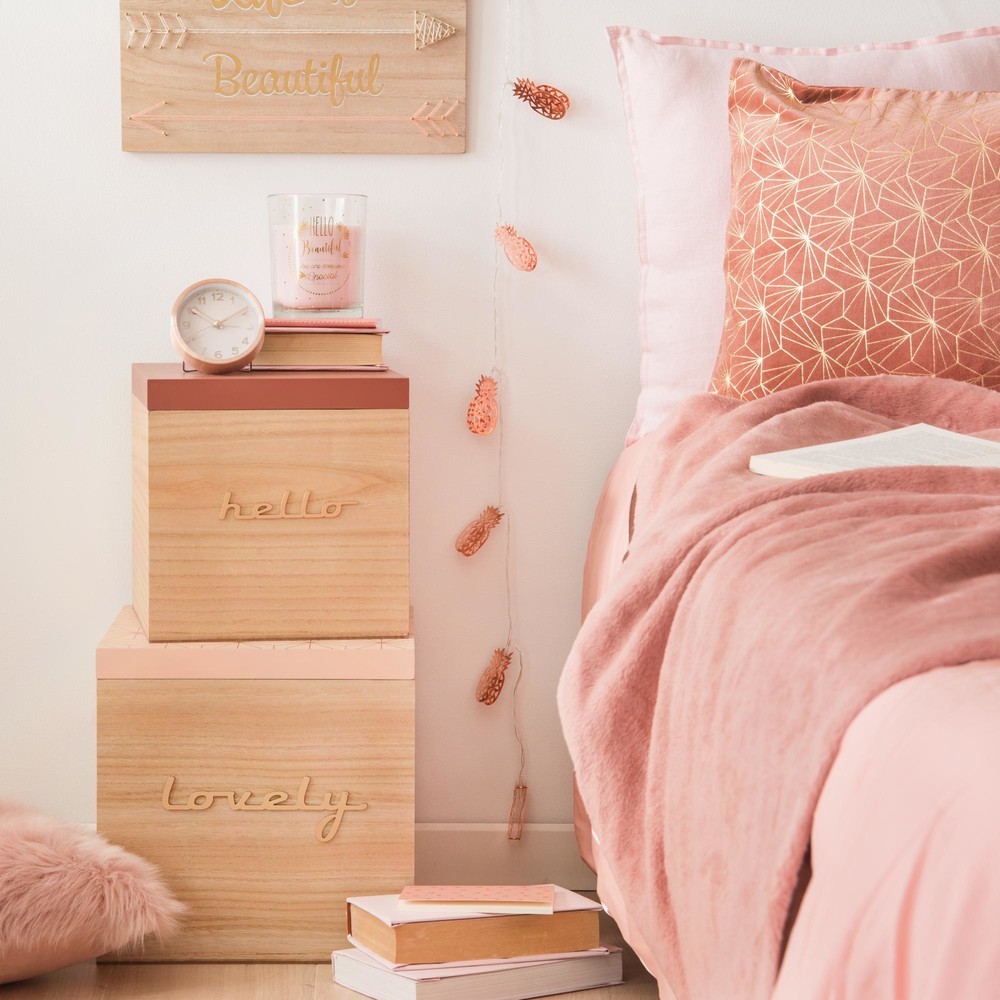 chambre rose blush