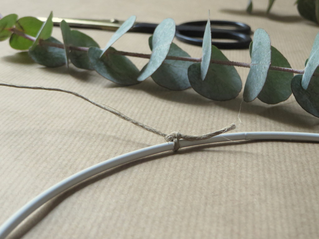 couronne en eucalyptus