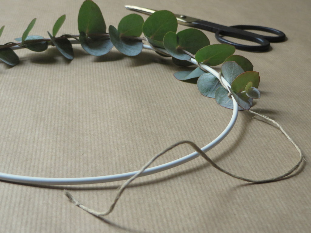 couronne en eucalyptus