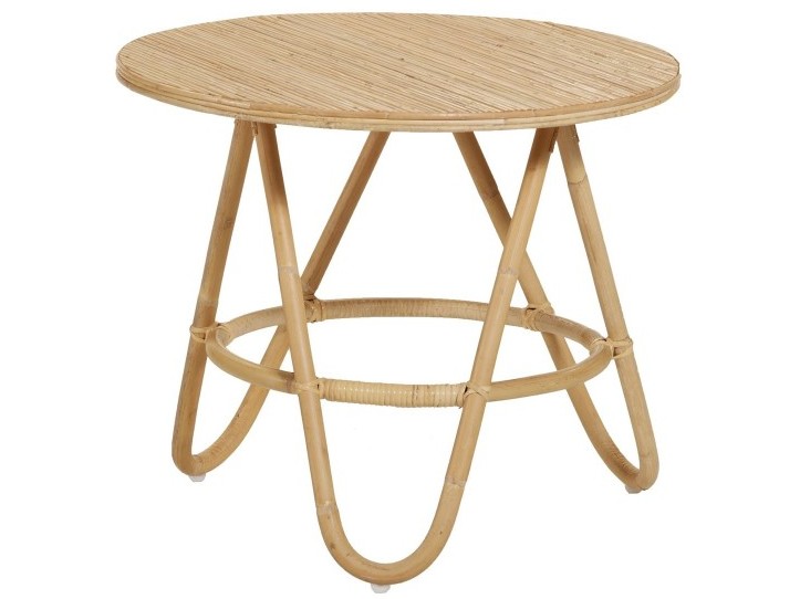 table basse ronde en rotin