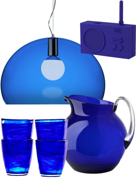 déco bleu électrique