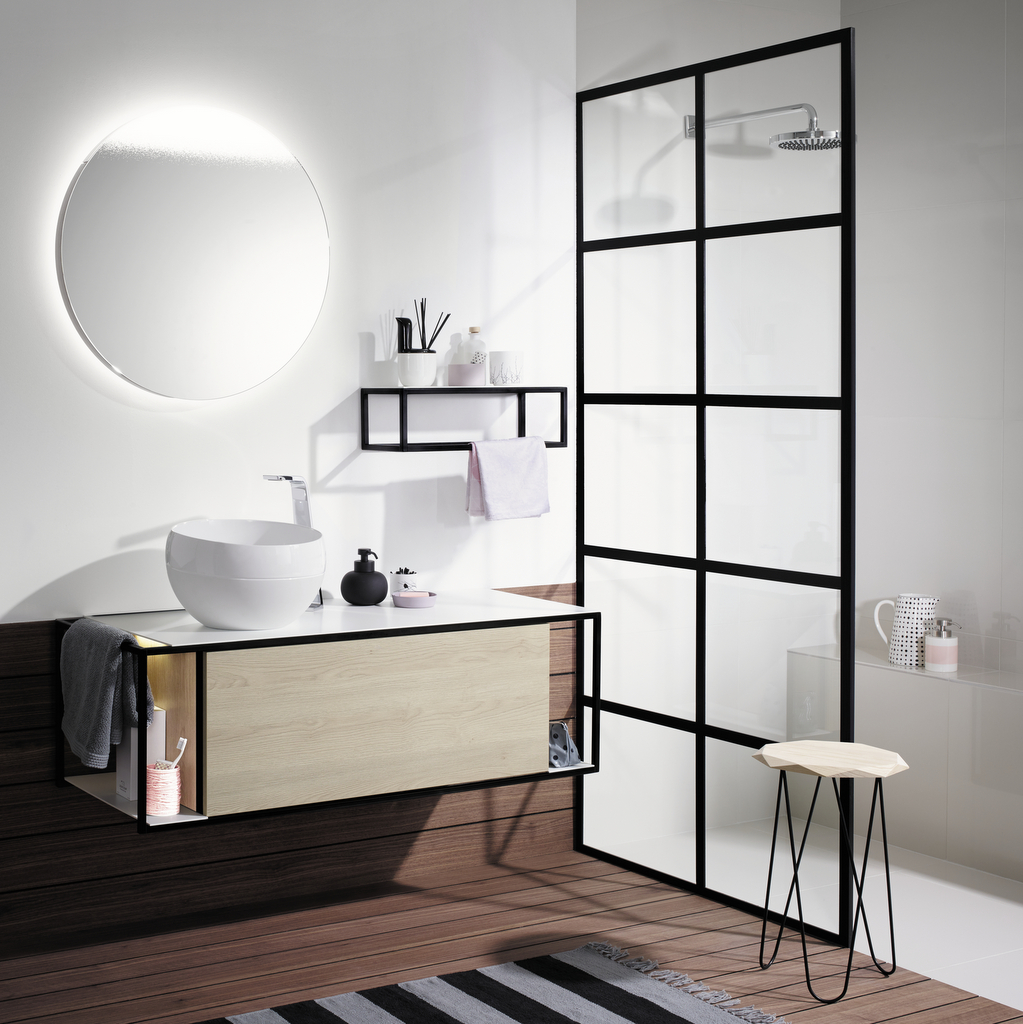 paroi de douche verrière