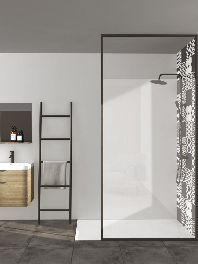 paroi de douche verrière