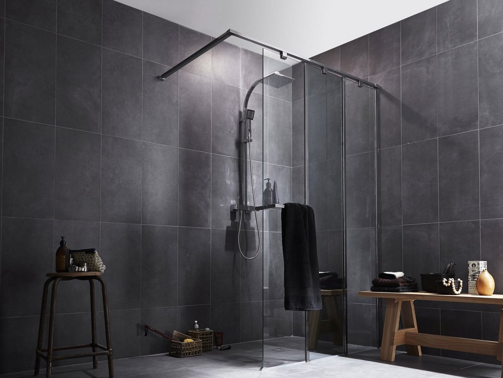 paroi de douche verrière