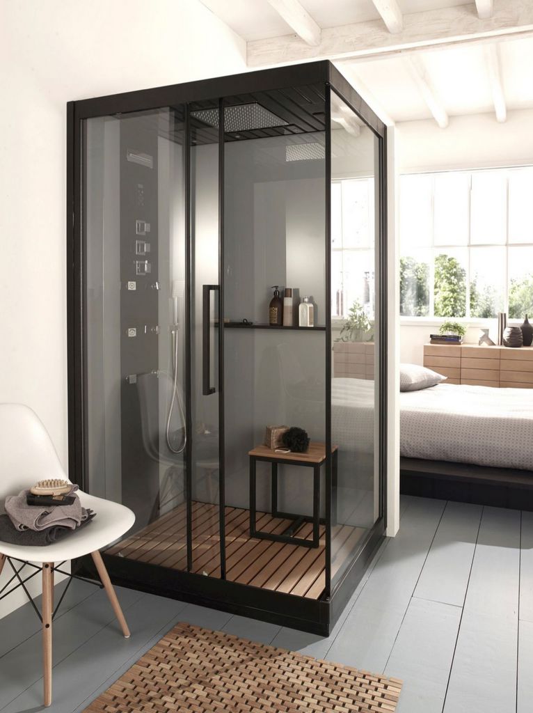 paroi de douche verrière