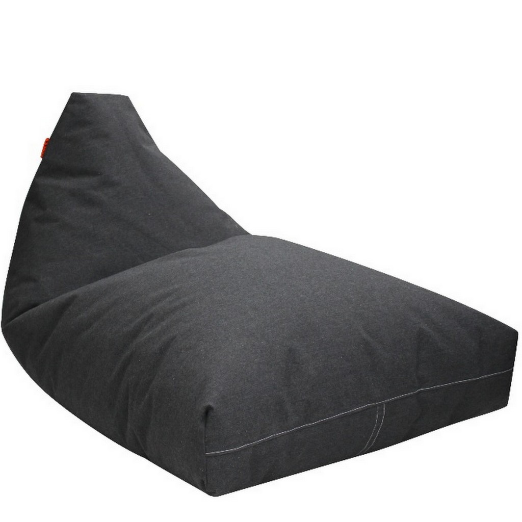 pouf d'extérieur noir