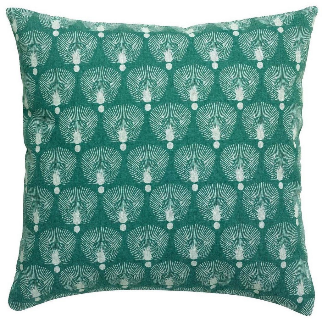 coussin vert émeraude