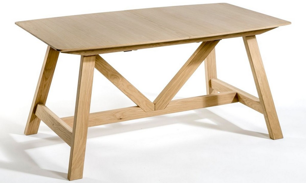 table de repas extensible en chêne